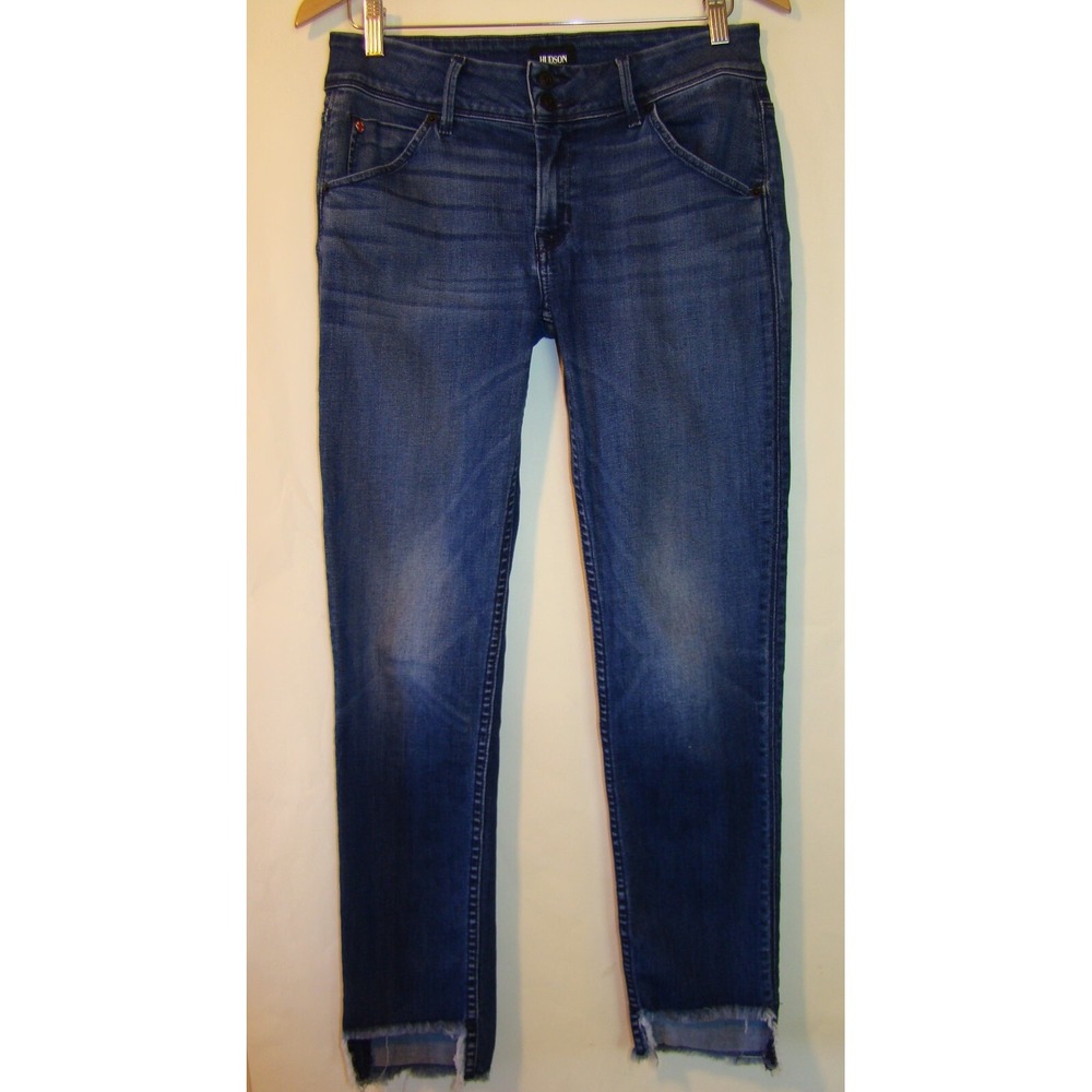 Hudson Denim Jeans Cat Low Rise Skinny Step Hem Womens Size 28  D111